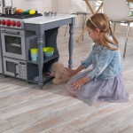 Bucatarie Insula Chef's Cook N Create Island Kitchen Kidkraft cu Masuta si Bancuta cu sunete si lumini